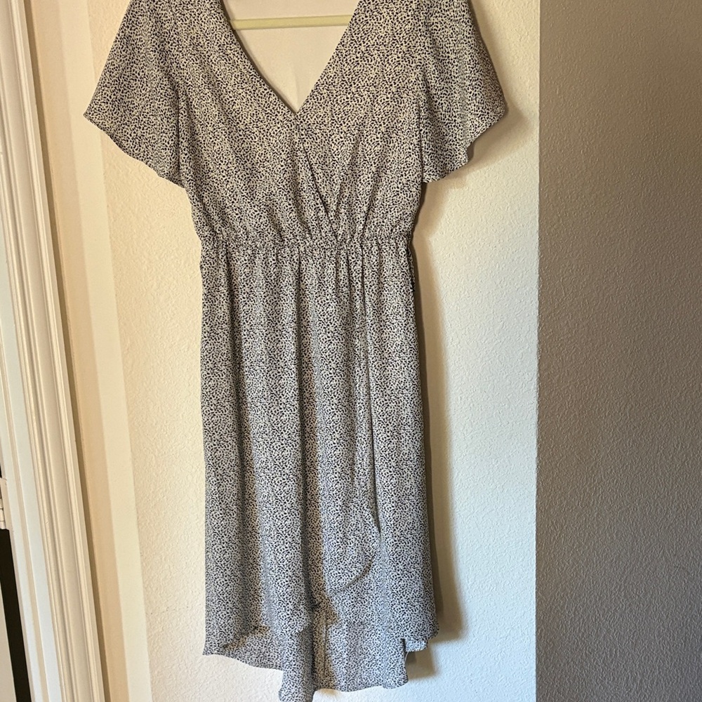 Sienna Sky Black and White High Low Dress